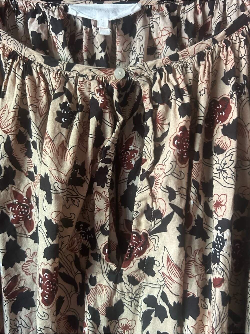 The Great. The Sleep Dress Floral Puff Sleeve Cotton Midi Cottagecore Medium - Picture 5 of 8